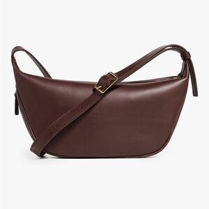 Madewell Chocolate Brown Leather Shoulder Bag